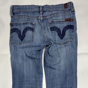 7 For All Mankind Light Blue Boot Cut Jeans
